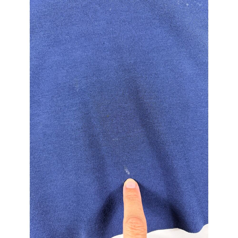 Talbots Silk Blend Jewel Button Sweater Royal Blue 3/4 Sleeve Size Medium - Picture 4 of 10